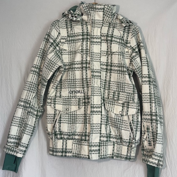 Vintage Europe O’neill Checkered Winter Ski Snowboard Jacket Size XL - Picture 2 of 10